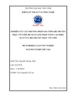 Nghiên cứu các phương pháp gia công bộ truyền trục vít lõm, Đề xuất giải pháp nâng cao hiệu suất của bộ truyền trục vít lõm