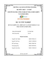 Dự Án tốt nghiệp Đềtàinghiên cứu, thiết kế và lắp ráp module vali thực hành tự Động hóa