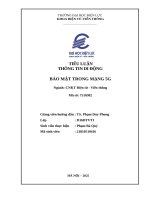 Tiểu luận thông tin di Động bảo mật trong mạng 5g
