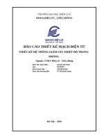 Báo cáo thiết kế mạch Điện tử thiết kế hệ thống giám sát nhiệt Độ trong phòng