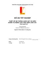 Đồ Án tốt nghiệp thiết kế hệ thống giám sát và Điều khiển tự Động cho trại nấm linh chi Ứng dụng iot