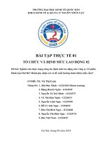 Nghiên cứu thực trạng công tác Định mức lao Động của công ty cổ phần bánh kẹo hải hà Đánh giá, nhận xét và Đề xuất hướng hoàn thiện (nếu cần)