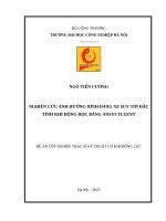 Nghiên cứu ảnh hưởng hình dáng xe SUV tới đặc tính khí động học bằng Ansys Fluent