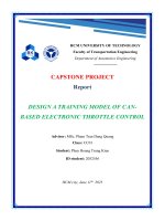 Report design a training model of canbased electronic throttle control