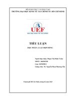 Tiểu luận học phần luật hợp Đồng