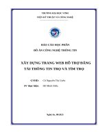 Đồ Án công nghệ thông tin xây dựng trang web hỗ trợ Đăng tải thông tin trọ và tìm trọ