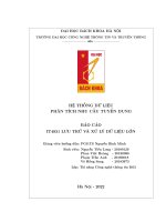 Hệ thống dữ liệu phân tích nhu cầu tuyển dụng báo cáo it4931 lưu trữ và xử lý dữ liệu lớn