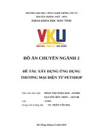 Đồ Án chuyên ngành 2 Đề tài xây dựng Ứng dụng thương mại Điện tử petshop