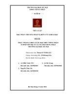 Thực trạng chiến lược Đọc hiểu tiếng nhật Ở sinh viên hệ từ xa ngành tiếng nhật trường Đại học hà nội