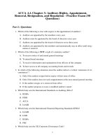 Chapter 3 f8 acca auditors' rights mcqs