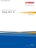 Rcx3 operator ĐIỀU KHIỂN ROBOT YAMAHA 4 TRỤC/2 TRỤC