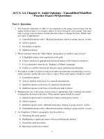 Chapter 6 acca f8  audit opinion mcqs