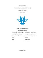 Đồ kĩ thuật thi công 1 bản thuyết minh