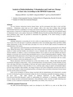 Analysis of industrialization, urbanization