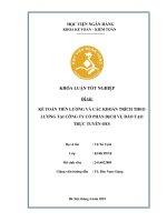 Khóa luận tốt nghiệp Kế toán kiểm toán: Kế toán tiền lương và các khoản trích theo lương tại Công ty Cổ phần Dịch vụ Đào tạo Trực tuyến OES