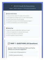 Acca audit & assurance chapter 1 quiz mcq