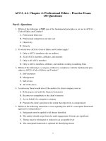 Chapter 4 acca f8  professional ethics mcqs