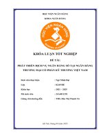 Khóa luận tốt nghiệp Ngân hàng: Phát triển dịch vụ ngân hàng số tại Ngân hàng Thương mại cổ phần Kỹ thương Việt Nam