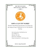 Khóa luận tốt nghiệp Kế toán kiểm toán: Hoàn thiện kế toán tiền lương và các khoản trích theo lương tại Công ty TNHH Dịch vụ và Tư vấn thuế PPI Việt Nam