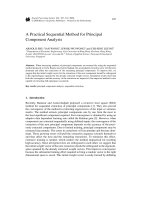 A practical sequential method for principal component analysis