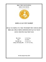 Khóa luận tốt nghiệp Ngân hàng: Tác động của việc tích hợp tiêu chí ESG đến hiệu quả hoạt động kinh doanh tại các ngân hàng thương mại Việt Nam