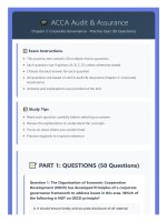 Acca f8 audit & assurance chapter 2   corporate governance mcqs