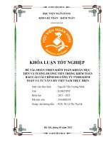 Khóa luận tốt nghiệp Kế toán kiểm toán: Hoàn thiện kiểm toán khoản mục tiền và tương đương tiền trong kiểm toán báo cáo tài chính do Công ty TNHH Kiểm toán và Tư vấn UHY Việt Nam thực hiện