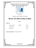 Báo cáo bài tập lớn môn an toàn bảo mật thông tin Đề tài tìm hiểu về http và https