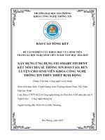 Đề tài nghiên cứu khoa học: Xây dựng ứng dụng FIT-SMART Student kết nối chia sẻ thông tin đào tạo, rèn luyện cho sinh viên Khoa Công nghệ thông tin trên thiết bị di động