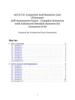 Bộ Đề thi Ôn luyện tự luận môn f4 acca corporate and business law số 5