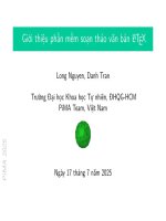 Soạn thảo bằng latex