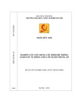 Nghiên cứu xây dựng cấu hình hệ thống giám sát tự động cho cáp ngầm trung áp
