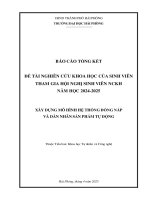 Đề tài nghiên cứu khoa học: Xây dựng mô hình hệ thống đóng nắp và dán nhãn sản phẩm tự động