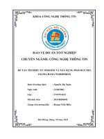 Khóa luận tốt nghiệp Công nghệ thông tin: Tìm hiểu về website và xây dựng web bán trà OLong bằng Wordpress