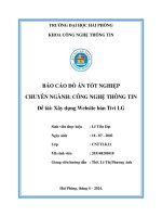 Khóa luận tốt nghiệp Công nghệ thông tin: Xây dựng website bán Ti-vi LG