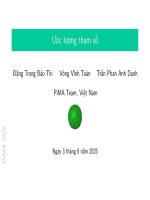 [Pima 2025] bài giảng 5   ước lượng tham số