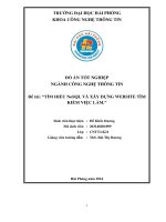 Khóa luận tốt nghiệp Công nghệ thông tin: Tìm hiểu NoSQL và xây dựng website tìm kiếm việc làm