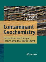 Contaminant geochemistry