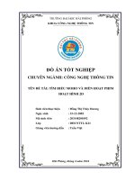 Khóa luận tốt nghiệp Công nghệ thông tin: Tìm hiểu về MOHO và diễn hoạt phim hoạt hình 2D