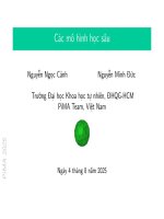 [Pima 2025] bài giảng 8   các mô hình học sâu
