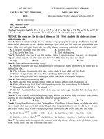 Đề thi thử tn thpt 2025   cấu trúc mới   môn hóa học   Đề 13   file word có lời giải