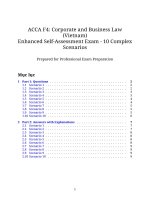 Bộ Đề thi Ôn luyện tự luận môn f4 acca corporate and business law số 2