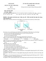Đề thi thử tn thpt 2025   cấu trúc mới   môn hóa học   Đề 15   file word có lời giải