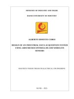 Design of an Industrial Data Acquisition System Using ARM Microcontroller and Wireless Sensors