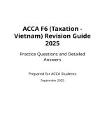 Bộ Đề thi Ôn luyện trắc nghiệm môn f6 acca tax số 1