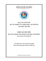 Đề tài nghiên cứu khoa học: Thiết kế phù điêu quảng bá hình ảnh Trường Đại học Hải Phòng