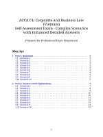 Bộ Đề thi Ôn luyện tự luận môn f4 acca corporate and business law số 3