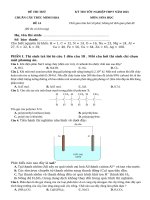 Đề thi thử tn thpt 2025   cấu trúc mới   môn hóa học   Đề 14   file word có lời giải