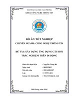 Khóa luận tốt nghiệp Công nghệ thông tin: Xây dựng ứng dụng câu hỏi trắc nghiệm trên di động