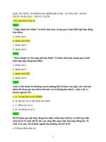 Đáp Án trắc nghiệm bảo hiểm bf31 001   03 tín chỉ   soạn ngày 05 09 2025   thi tự luận